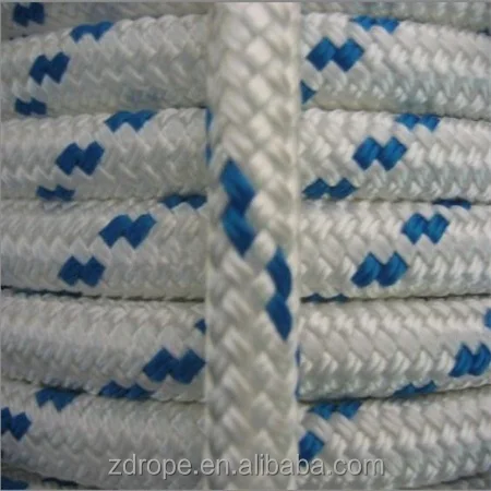 Boat accessories Taian supplier Polyester PP material white marine boat hawser rope for sale