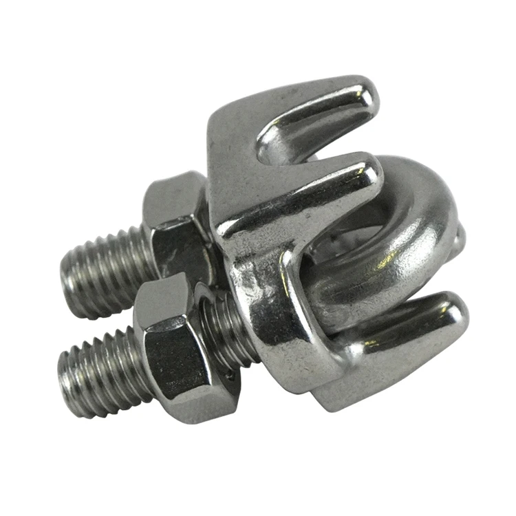 China Supply Cheap Price Stainless Steel Rigging Hardware Din741 Wire Rope Clips