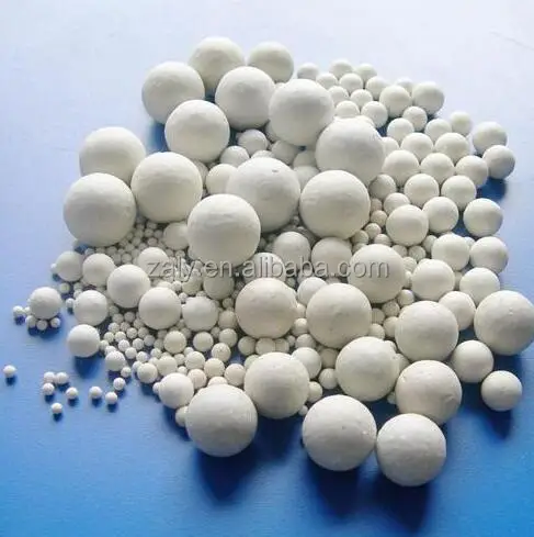 High quality high alumina 92% 1mm-80mm alumina ball for cosmetics industry