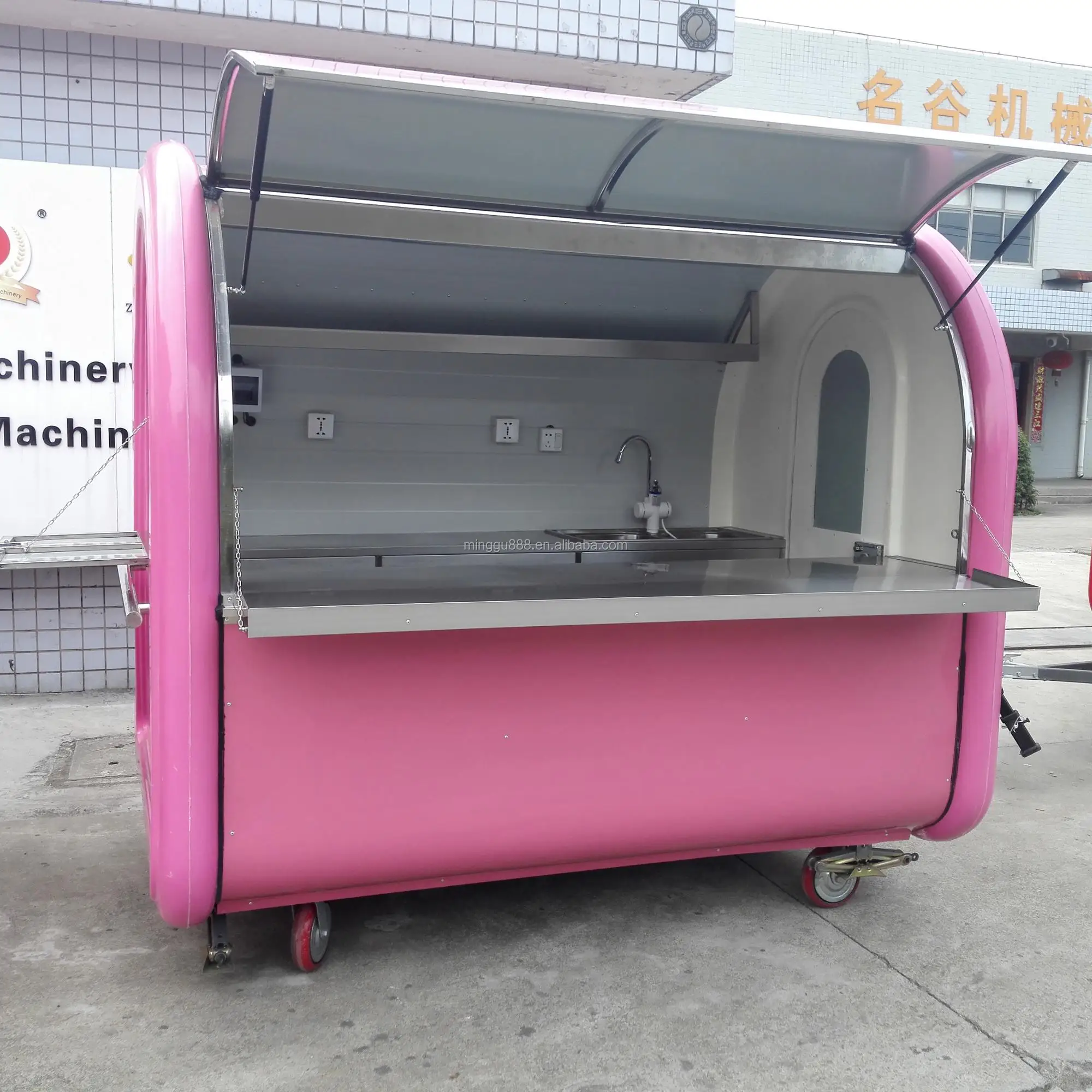 Top selling mobile food cart for slush machine mobile food kiosk catering trailer used food trucks for sale in germany