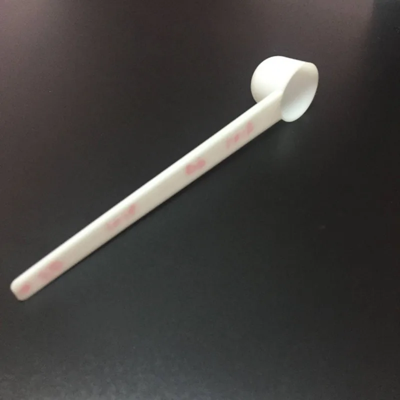 11ML Disposable Custom Printed Logo Long Handle Coffee Plastic Measuring Spoon