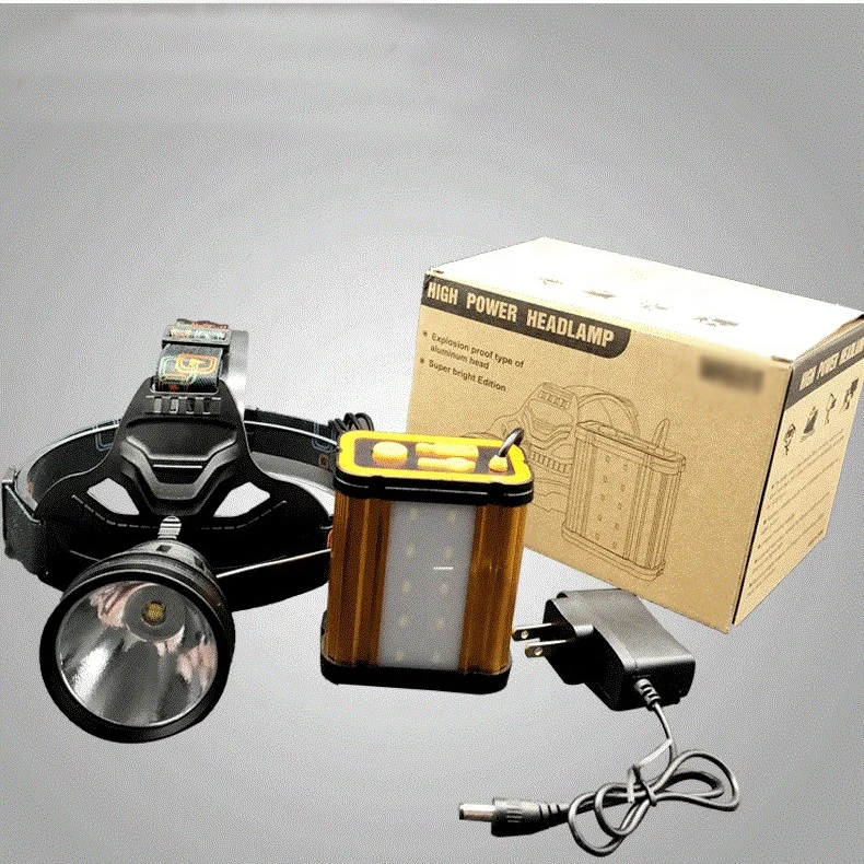 Long Range 12000 mah High Power fan built in Led XHP70 Headlamp