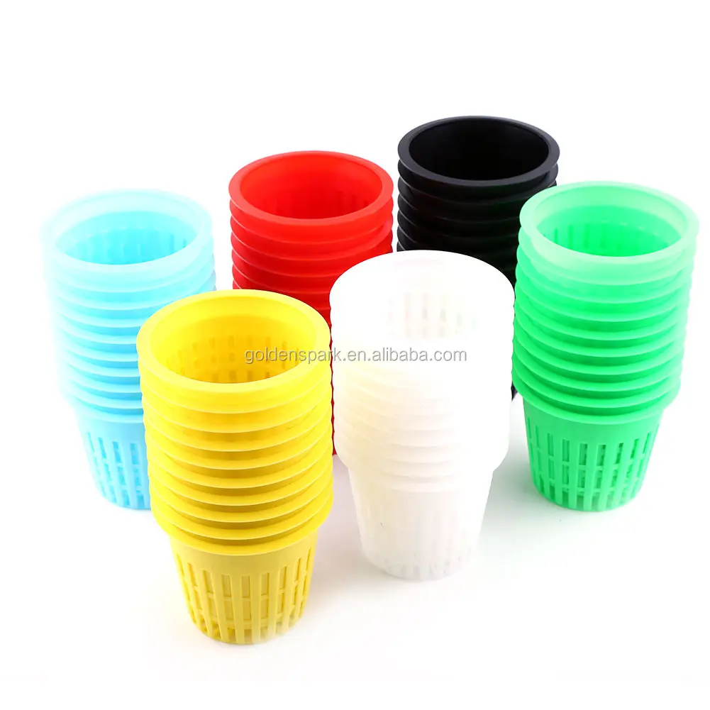 10pcs Mesh Pot Net Cup Basket Basketry Hydroponic Plant Growth Clone