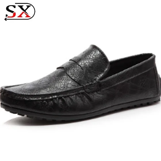 Hot Selling Superior Quality Outdoor Mens PU Loafer Shoes Casual Slip on Driver loafer
