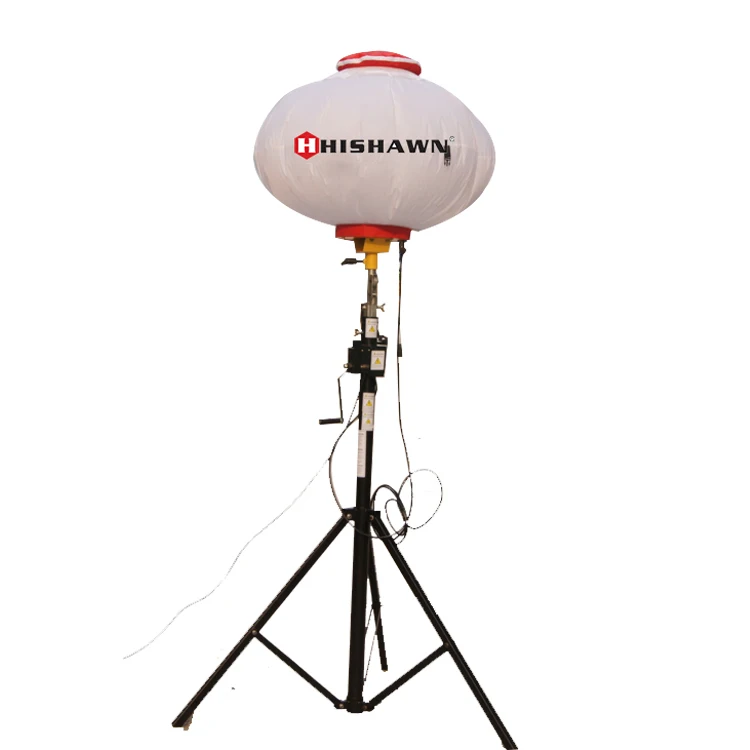 4.5m high telescopic mast manual lift tripod balloon lighting tower