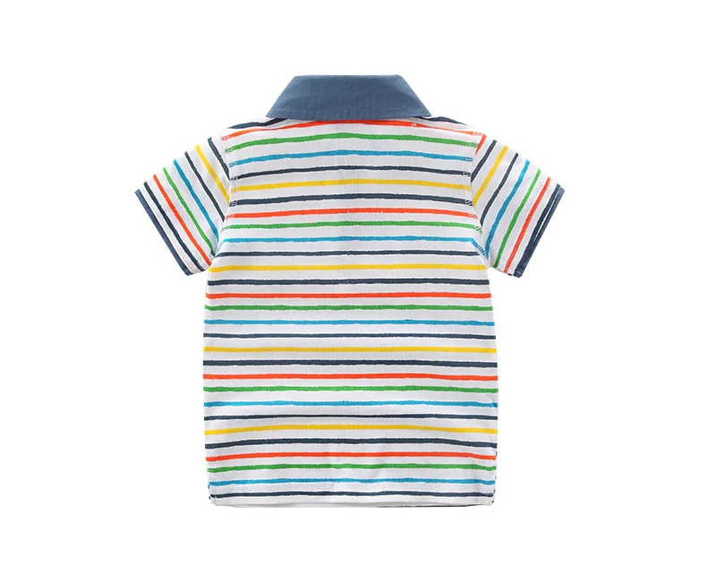 
ATS48 Wholesale Clothing Summer100% cotton custom striped polo shirt kids polo shirts 