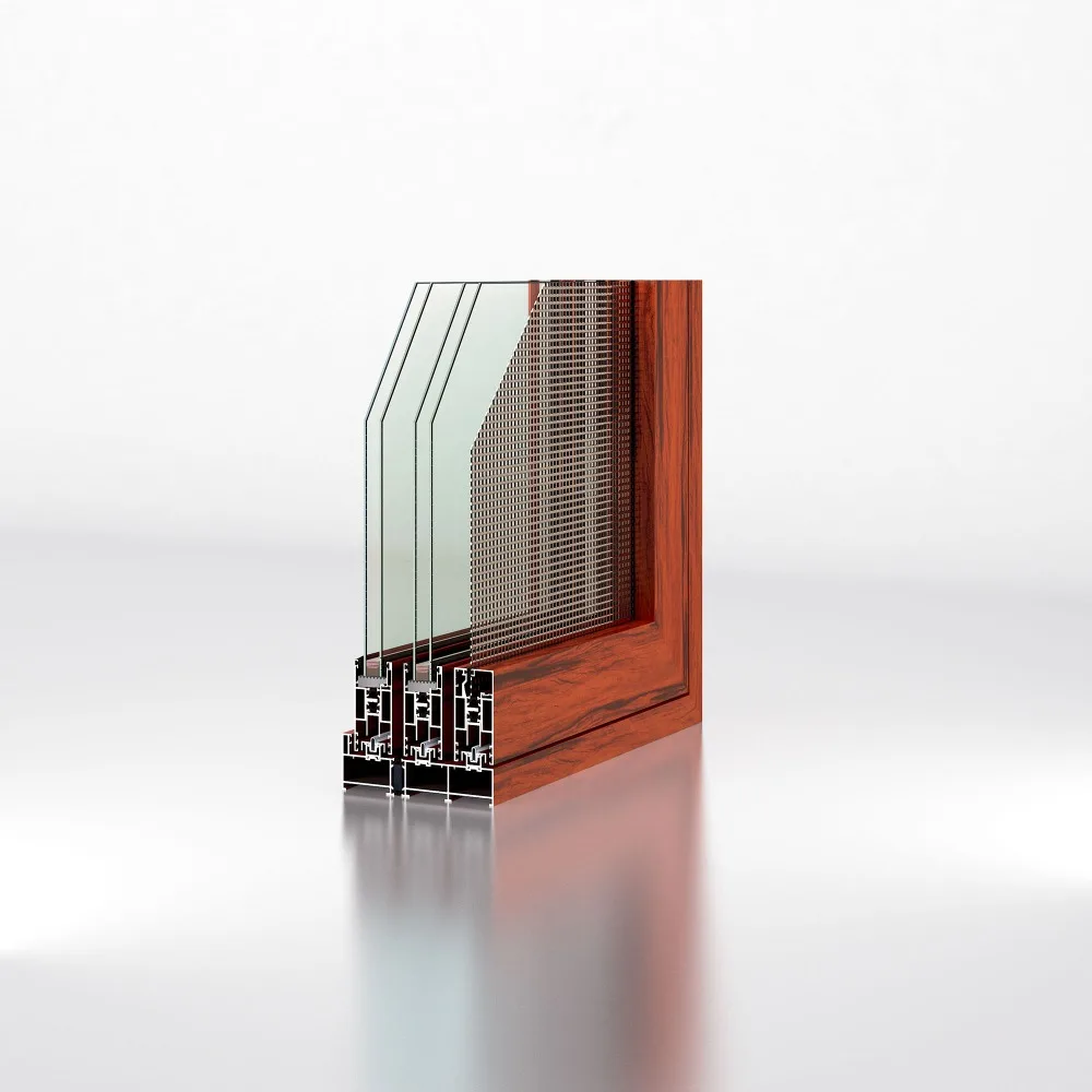 Support Customization Powder Coating Aluminum Shutter Windows Glass Shutter Windows Aluminum Profile For Windows