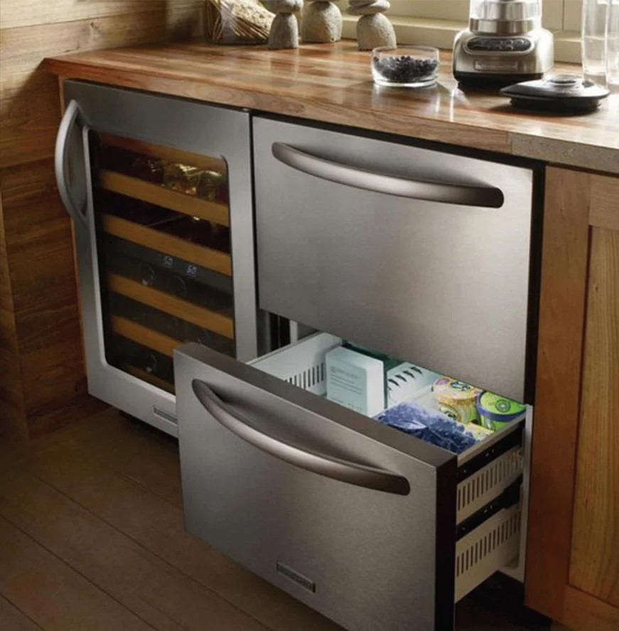 Under counter freezer built in refrigeration equipment commercial refrigerator with drawer