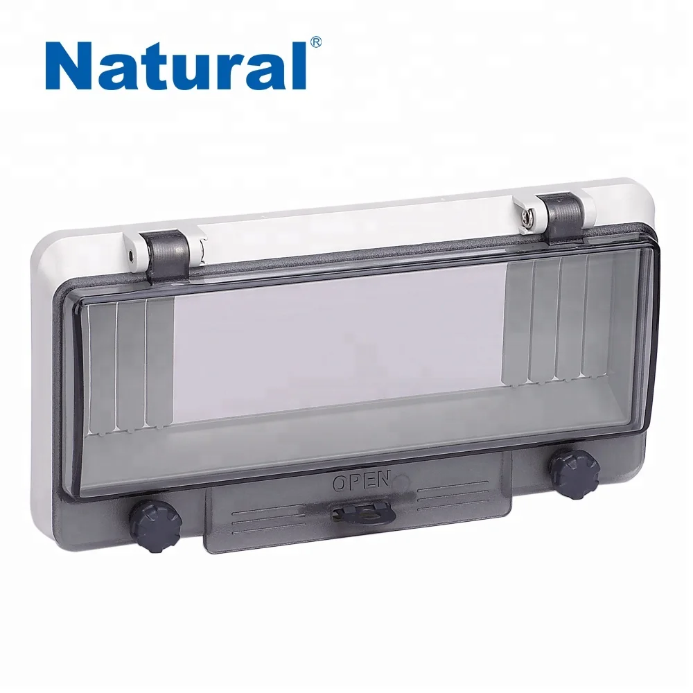 Natural IP67 circuit breaker transparent contact protection window hood cover