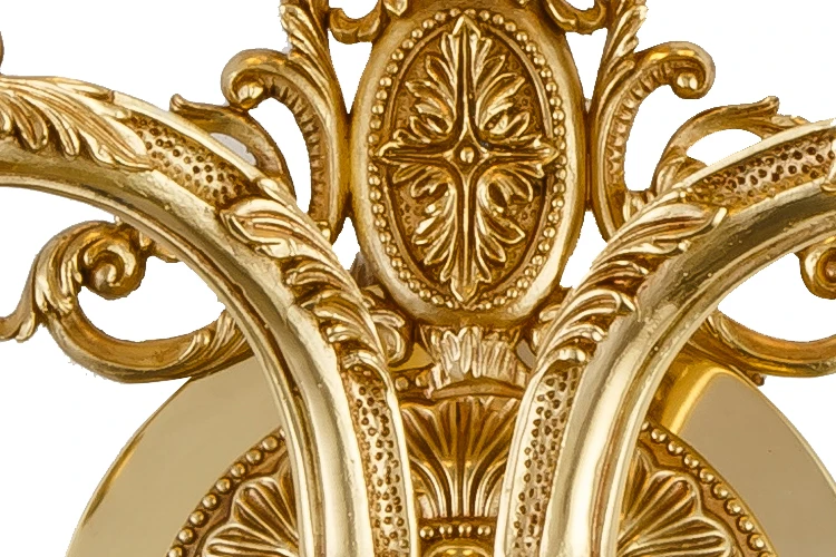 Copper Brass Unique Wall Lamp Luxury Villa Wall Light Traditional European Antique Wall Light and Wooden 5000 for Bedroom Luxury