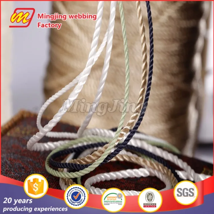Round Shape High Tenacity Eco-Friendly Feature Cotton and Rayon twist cord