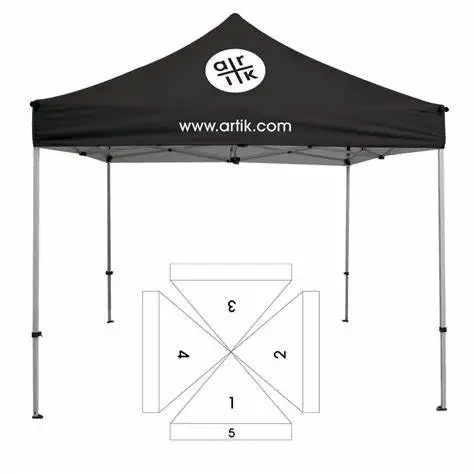 3x3ft portable foldable gazebo tent event walls advertising tent with window