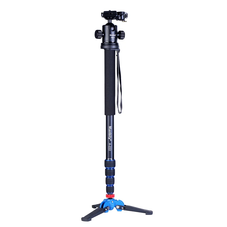 Manbily A-222 65inch Photography Camera selfie stick Lightweight Portable Tripod stand holder Alpenstock Unipod Monopod