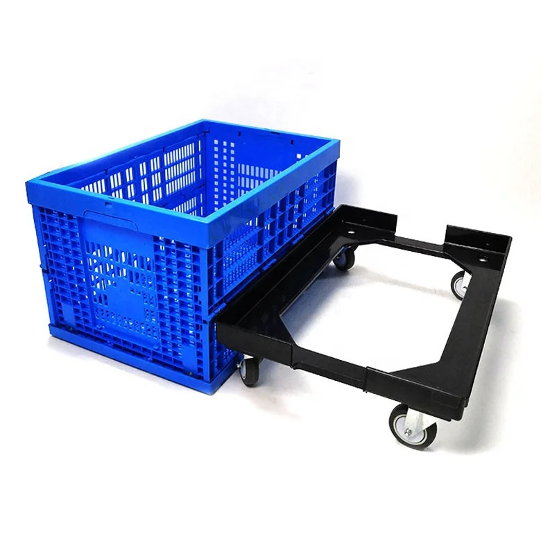 Plastic collapsible packing crate food containers folding crate plastic storage box for vegetable and fruits