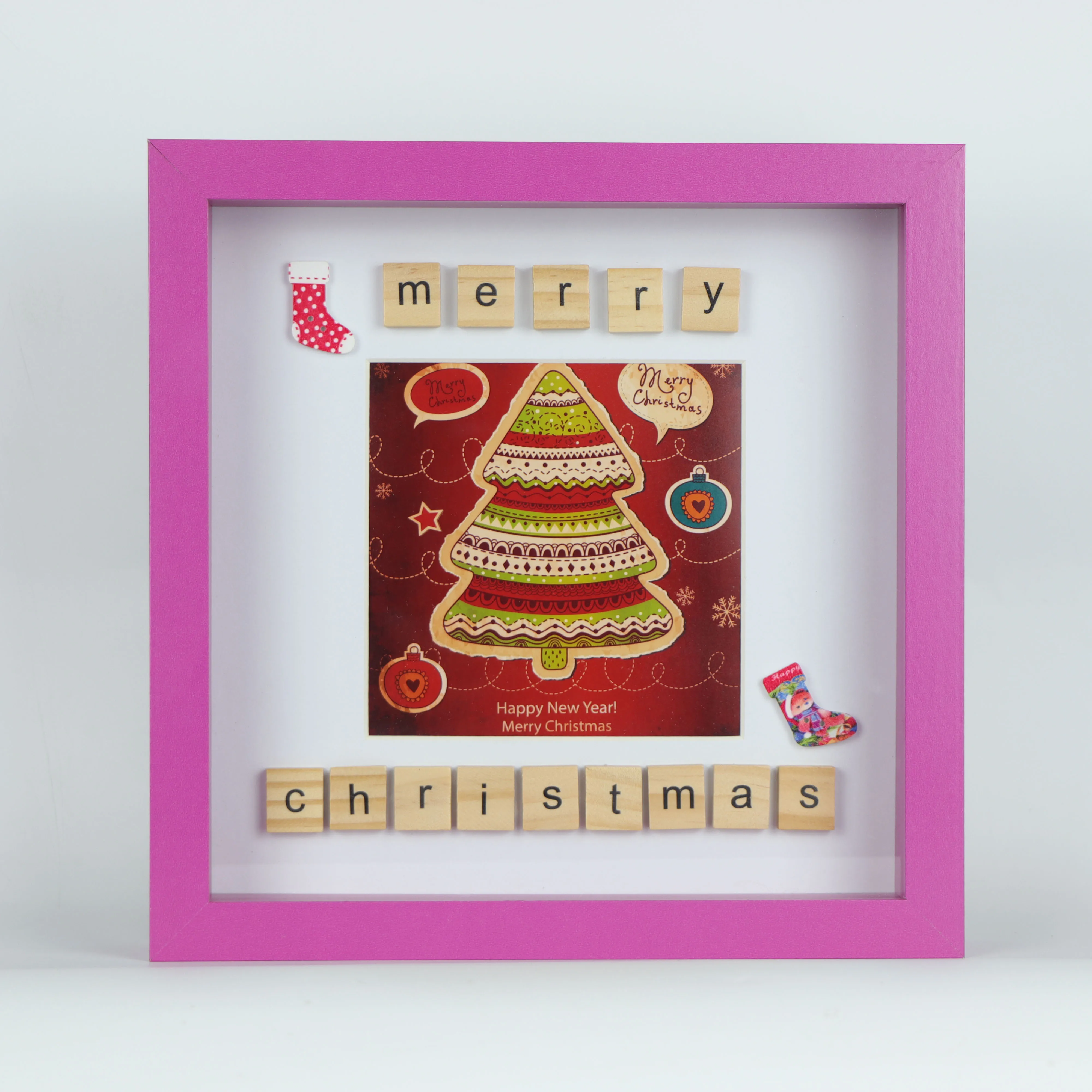 23x23cm deep display frame, shadow box frame with picture mount, typical glass Ribba frame