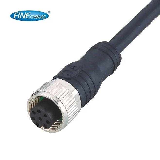 Finecables NMEA2000 Waterproof A Code Molded Cable M12 Female Connector