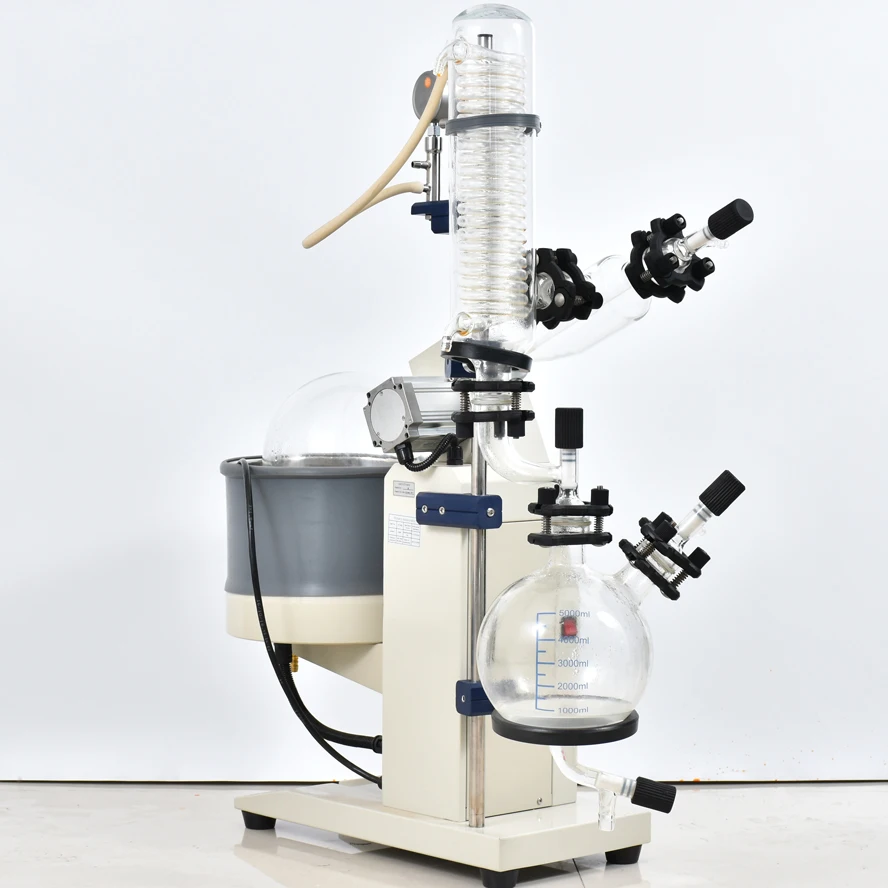 2 Liter 5 Liter Rotovap RE-201 Distillation Rotary Evaporator 110V Rotovap 5000ml 5l Rotary Vacuum Evaporator with Water Bath