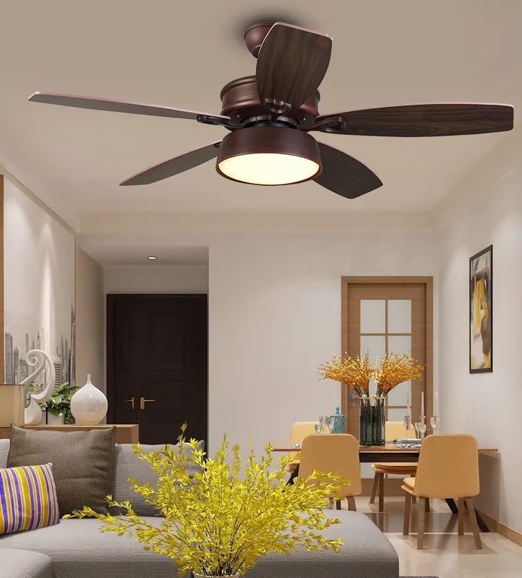  Роскошные внутреннего освещения 52 дюйма низкое энергопотребление ABS лезвие двигатель постоянного тока люстра причудливой формы usb вентилятор со светодиодной подсветкой