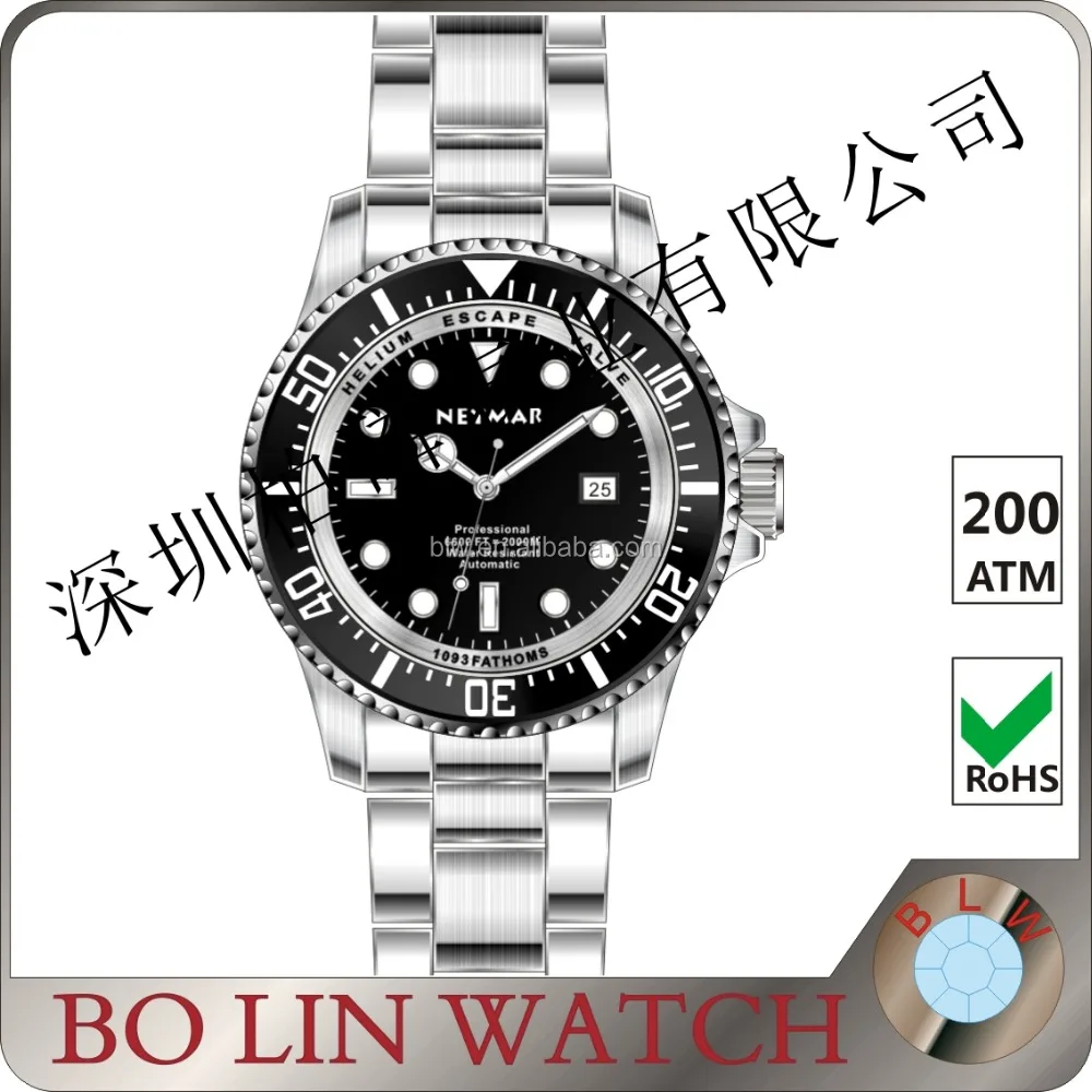 Новое прибытие!!! смотреть 200 атм, индивидуальный дизайн C3 циферблате 2000 М, бестселлер марки часы