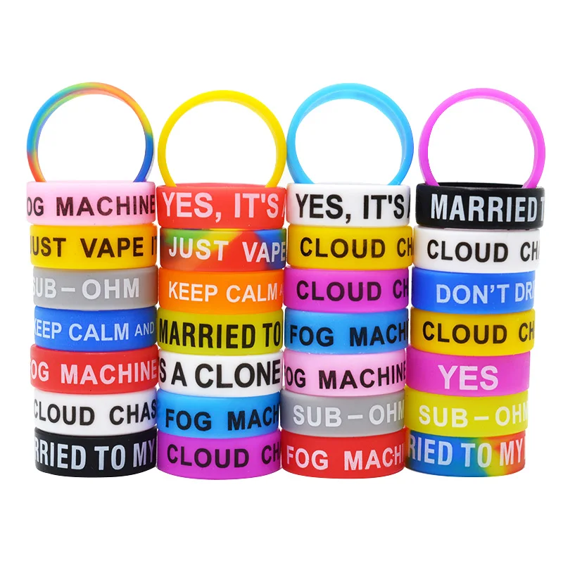
e cigarette silicone ring customized vape band different size silicon beauty ring for vape pen kit 