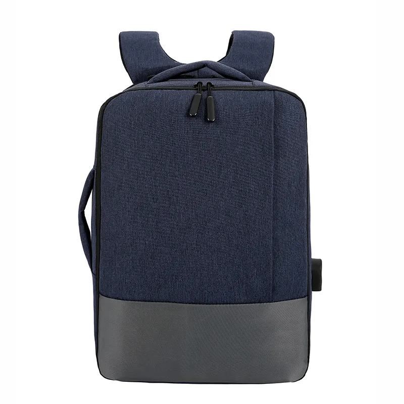 Vintage China Supplier Durable Casual RPET Backpack  Recycled PET Fabric Rucksack Durable Daypack With USB charger