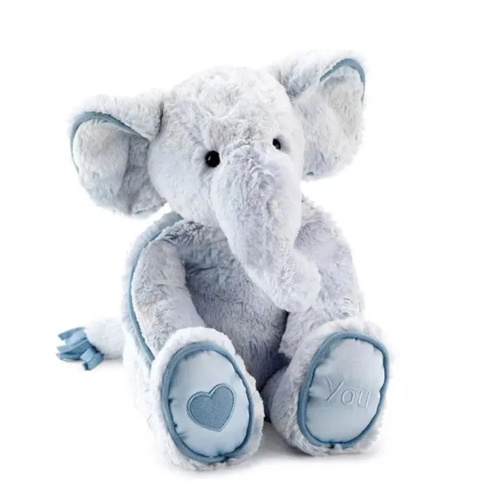 Soft toys stuffed blue elephant plush toy talking baby doll
