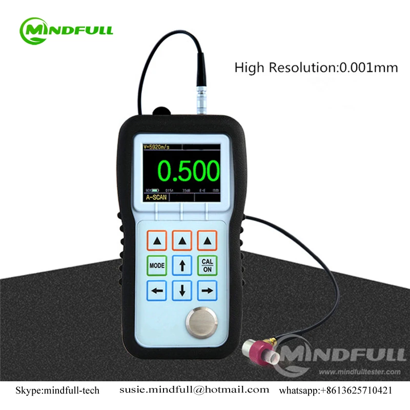 
High Precision Portable Thickness Gauge/Pipe Thickness Gauge/Thickness Gauge for Plastic Film 
