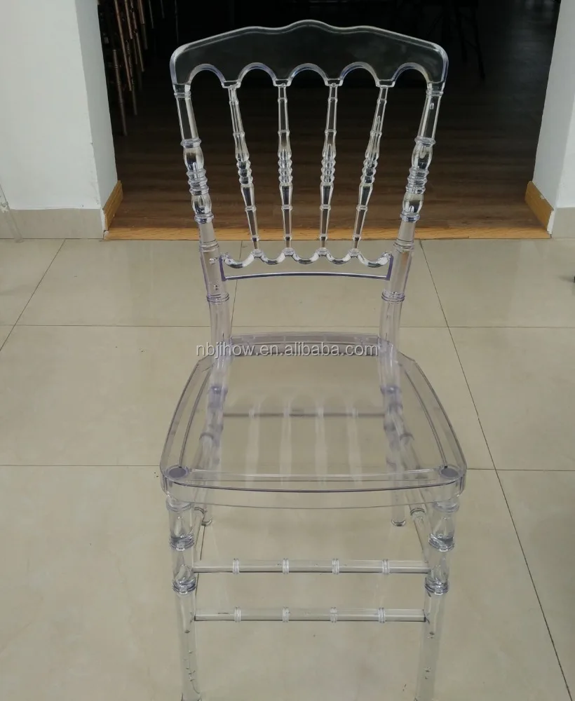 wholesale polycarbonate acrylic resin clear napoleon chair
