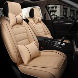 Поставка дропшиппинга 5D из США чехлы на сиденья из искусственной кожи на 5 сидений 2 передние и 1 ЗАДНИЕ подушки с 4 подушками