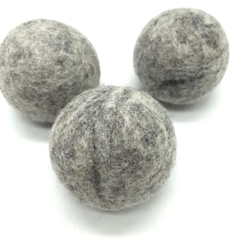 Wholesale reusable 100% organic wool laundry dryer balls with lavender essential oil option