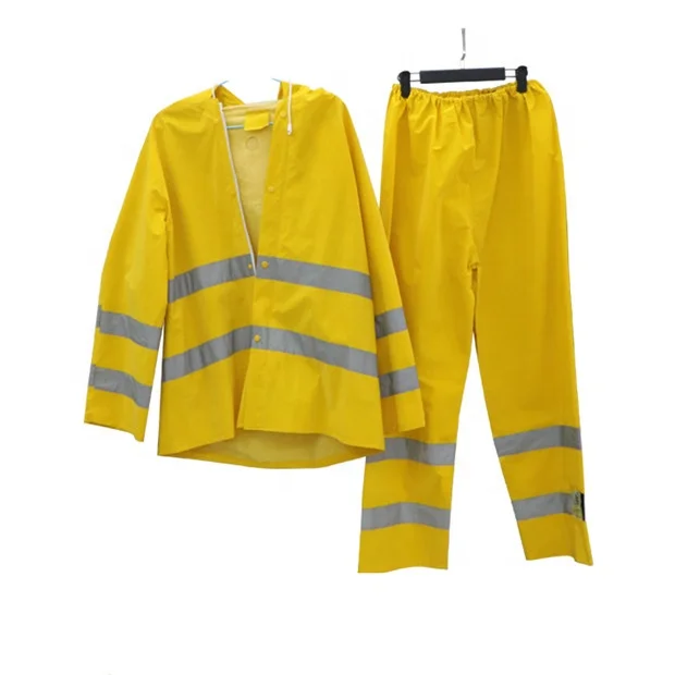 Factory price Good visibility PVC Two-piece Raincoat