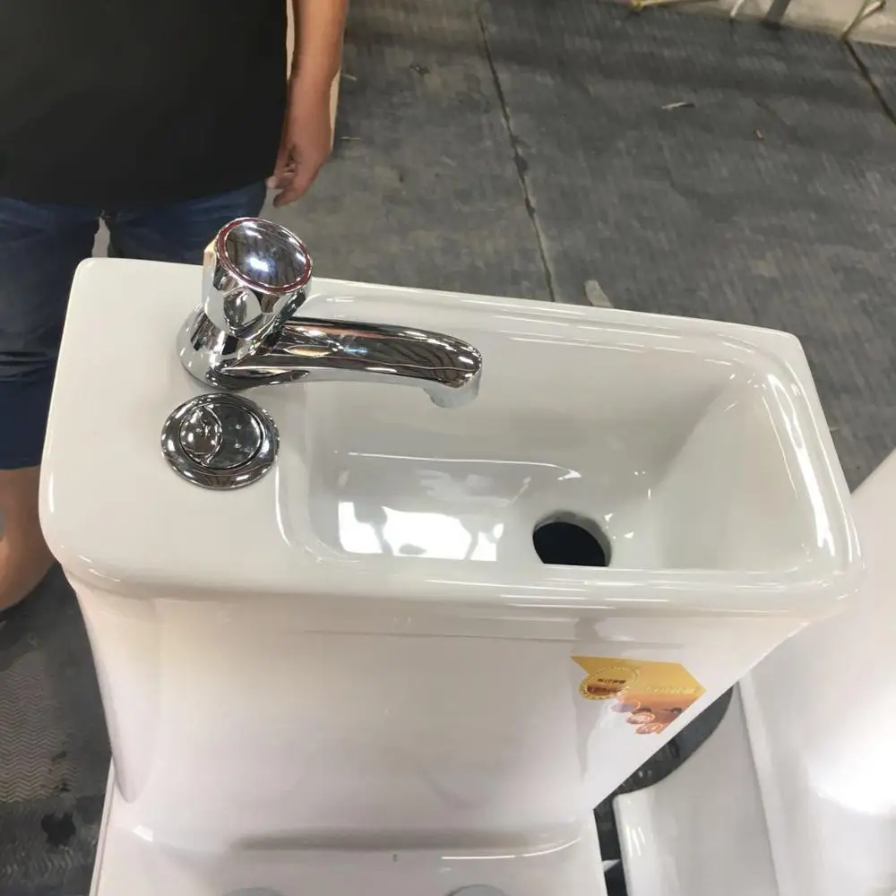 Good Quality Water Saving Model One Piece Toilet with Washing Hand Function