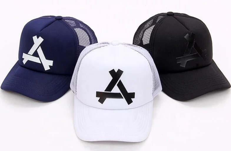 Custom Men Plain Baseball hats Solid Trucker Mesh Blank Curved Visor Hat cheap price