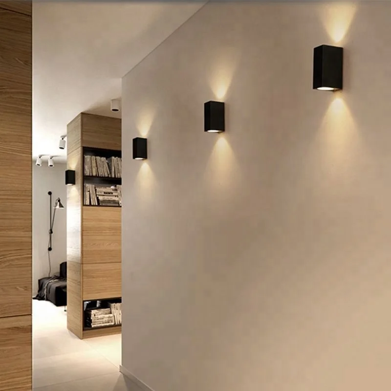 Modern Double Single Head Black Cob Outdoor 3w 5w 6w 10w Led Wall Light