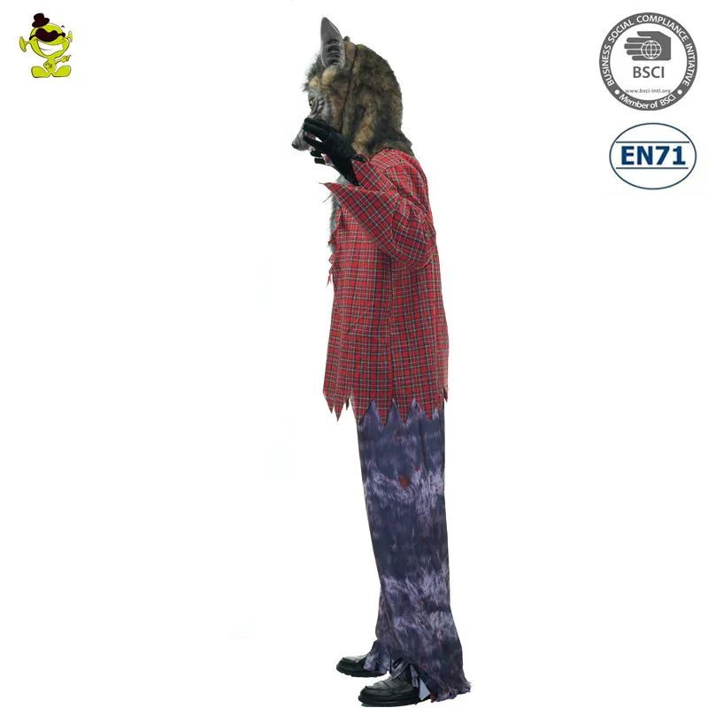 Adult Wolf Costumes Halloween Party Fancy Dress horrible Cosplay Animal Costume