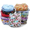 1PC Reusable Waterproof One Size Pocket Cloth Diaper Nappy Baby Minky Printed PUL Outside Suede Cloth