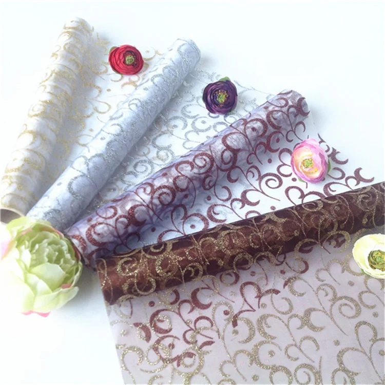 Fashion Square Sparkle Organza Tablecloth