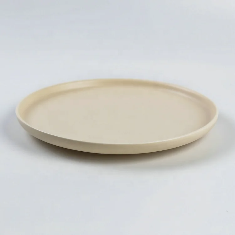 
Hot selling solid color turkish cheap bulk stoneware porcelain dinner plates 