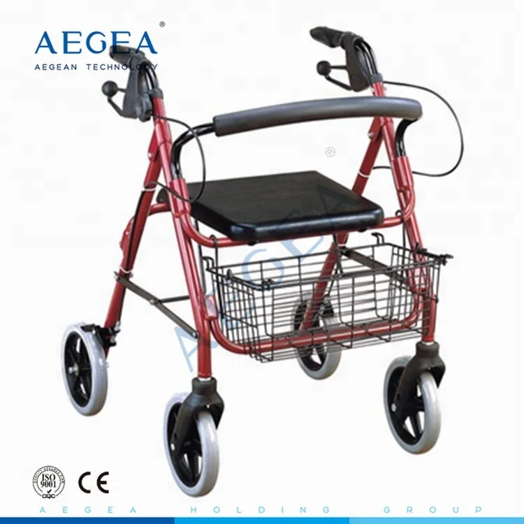 4-wheeled Rollator Walker for Sale Lightweight Deluxe Aluminum Rehabilitation Therapy Supplies