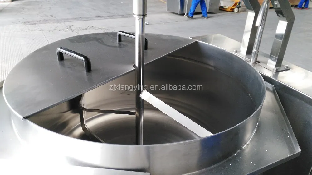 XYJBG-H500 Lowest price high quality gas sauce mixing kettle vessel jam boiling boiler with stirrer mixer cooker