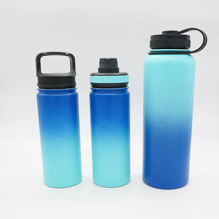 500ml Custom LOGO Double Wall Stainless Steel Water Bottle Vacuum Flask With Handle