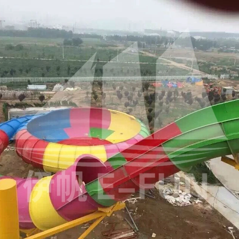Shandong 100000 M2 аквапарк, стекловолоконная водная горка, оборудование для аквапарка