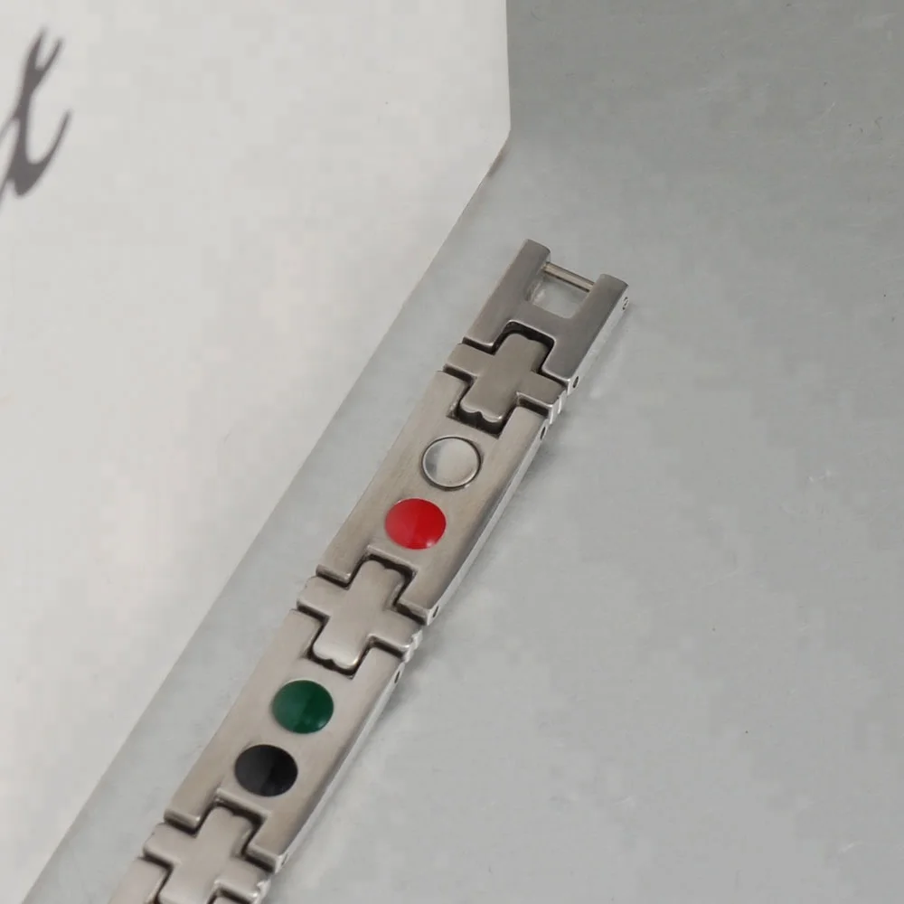 Wollet bangladesh jewelry with bio magnetic stainless steel bracelet for wholesale