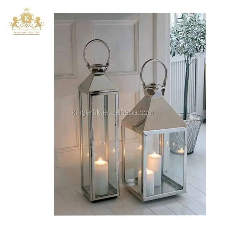 
Elegent steel lantern for outdoor wedding events 
