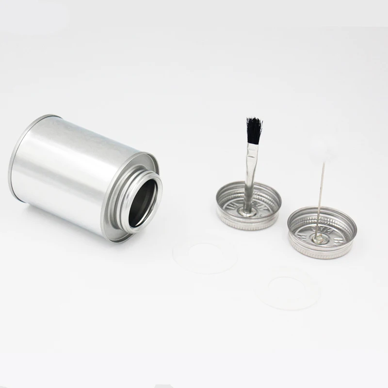 
OEM printed screw top metal round tin can 