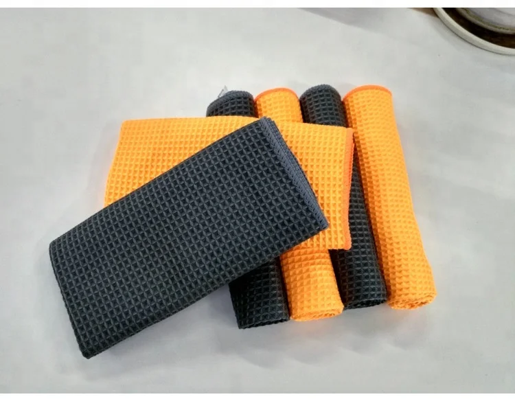 Waffle Weave Towel Microfiber Car Cleaning Cloths Car Detailing Drying Towels