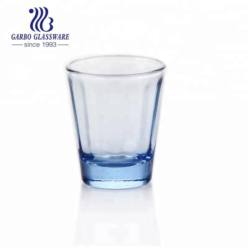 2 унции 50 мл очки для скалы с внутренней текстурой распылитель цветное дно водки и текилы выстрела наклейкой Прессованные стеклянные чашки