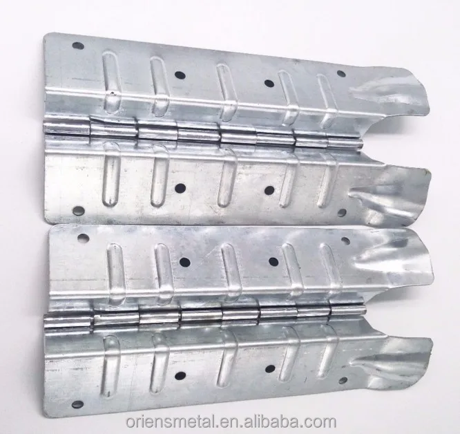 Galvanized pallet collar hinges for wooden box