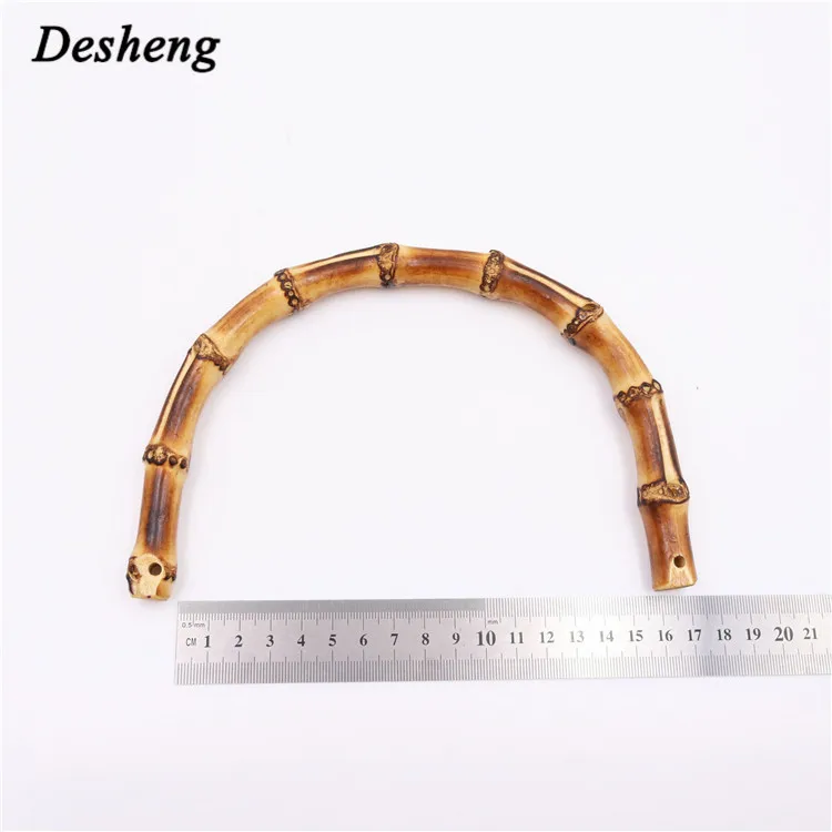Promotional Fashion Bamboo Bag Handles For Women Purse Natural Handle for Clutch Bags DIY Replace Bamboo Handle For Anybag