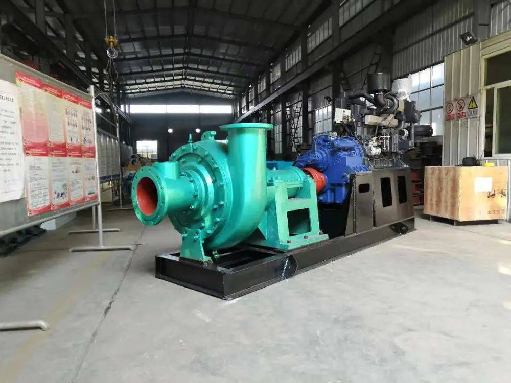 Standard 12inch Sand Water Pump OEM Self-priming Pump with The Diesel Engine Mounted O BST Low Pressure Single-stage Pump 250mm